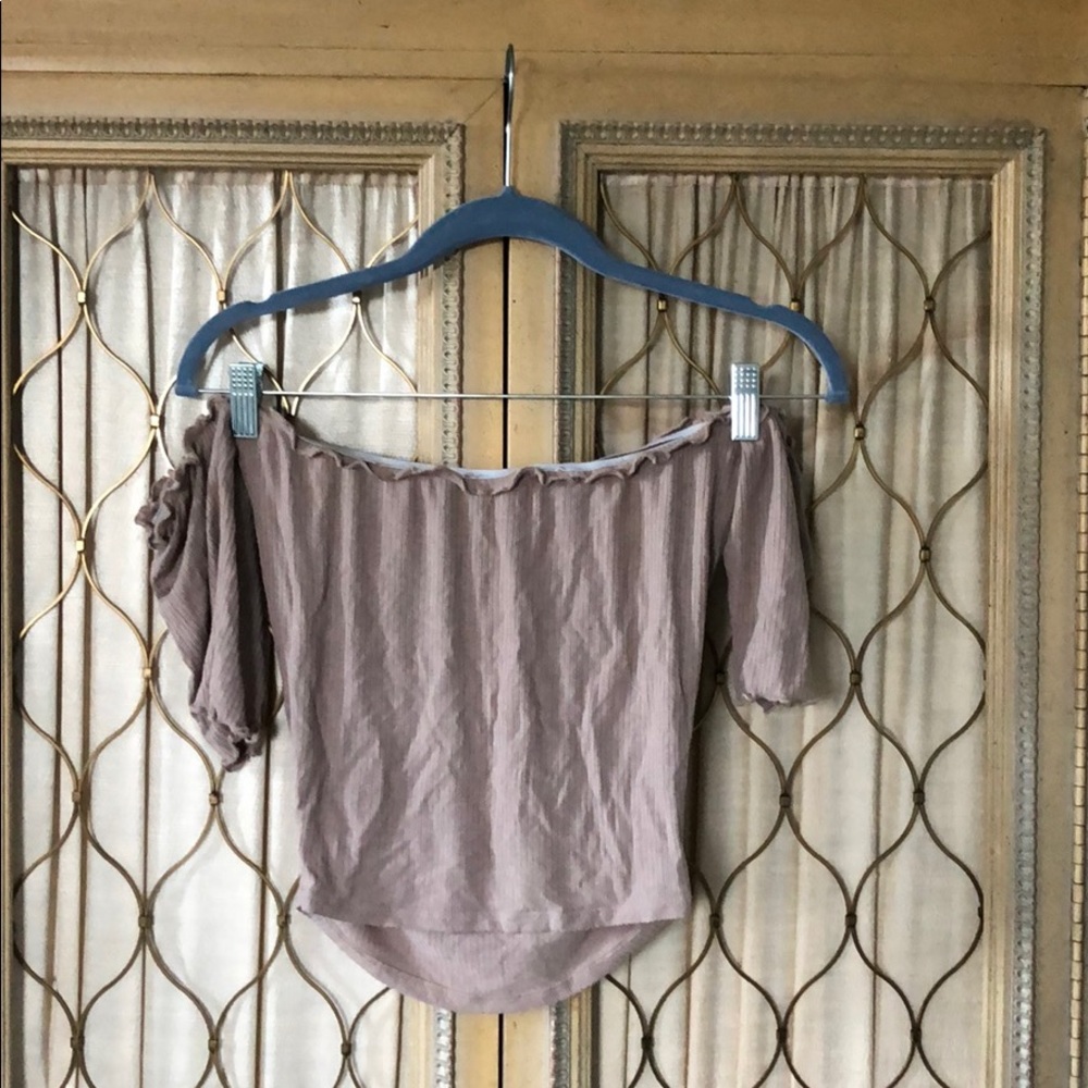 Off the Shoulder Crop Top